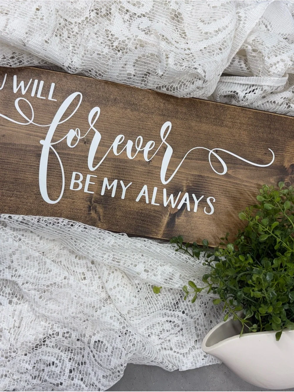 Rustic Wooden Sign 